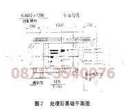 昆明破碎機專家處理后的碎石機地基平面圖